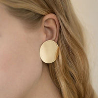 Round Button Earrings- Nahzshop